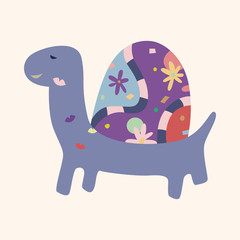 animal turtle theme elements vector,eps