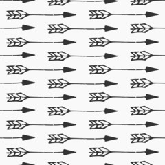 Hand Drawn Style Arrows Seamless Pattern
