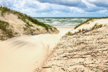 Sand dunes on the Baltic sea