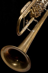 Old valves trumpet viola.