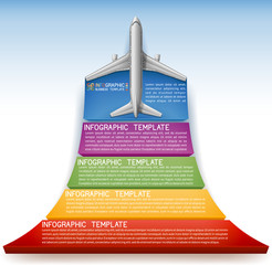 Business Template with Plane © djahan