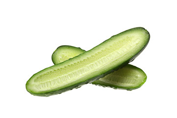 Cucumber vegetable on white