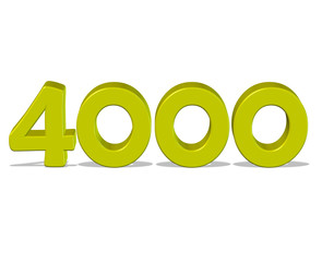 sarı renkli 4000 sayısı