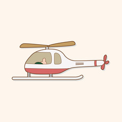helicopter theme element vector,eps