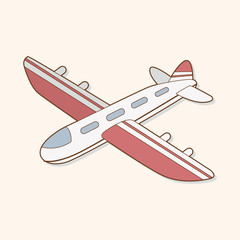 airplane theme elements vector,eps