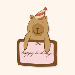 birthday card theme elements vector,eps