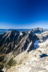 view from Lomnicky Peak, Vysoke Tatry (High Tatras), Slovakia