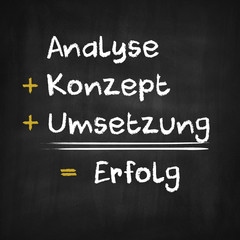 Obraz premium Analyse,Konzept,Umsetzung,Erfolg