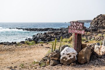 Santo Domingo beach. Tenerife, Canary Islands. Spain