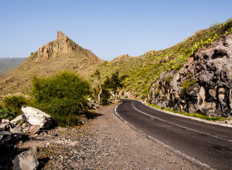 Rocky landscape of Tenerife. Canary Islands