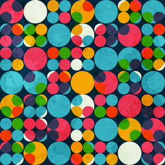Fototapeta na wymiar colored circle seamless pattern