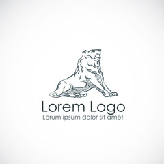 Lion logo, elite logotype