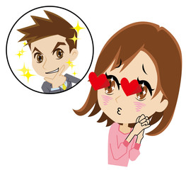 かっこいい男性に一目ぼれする女性