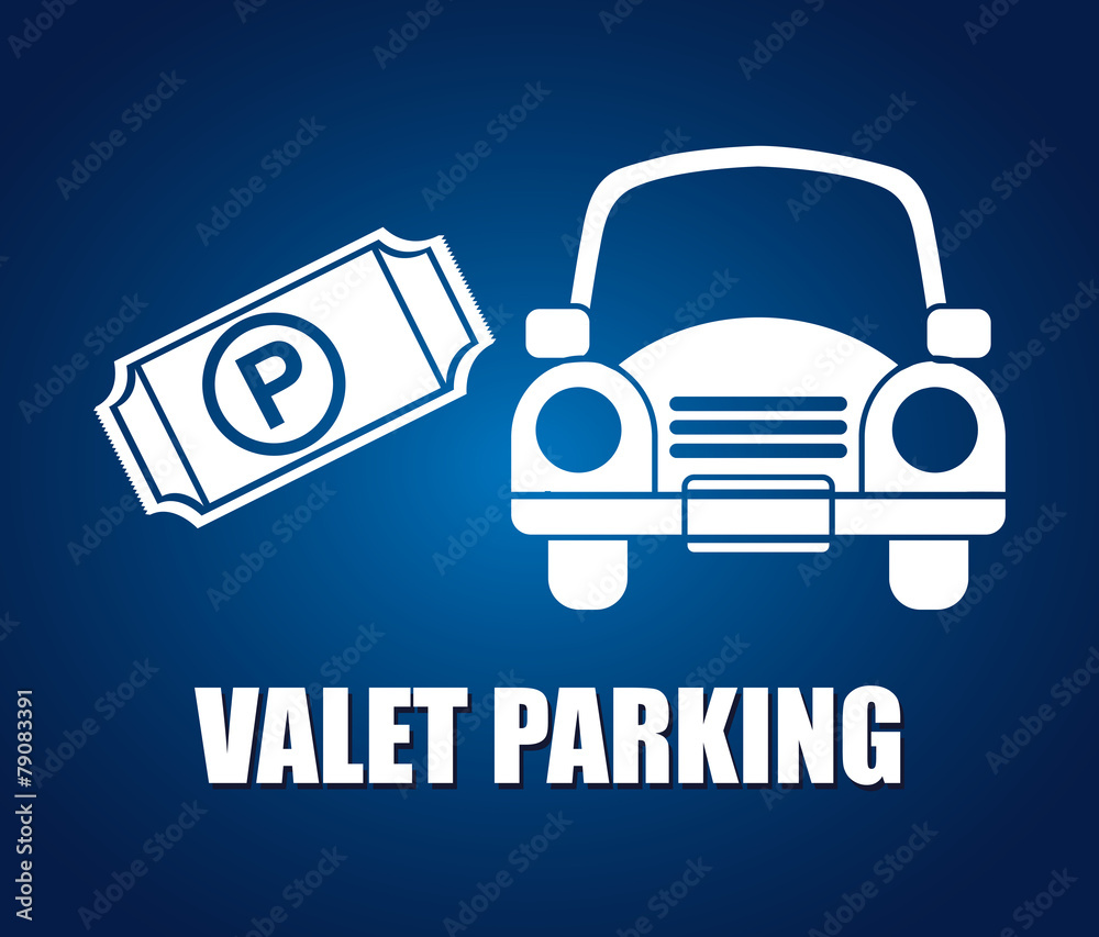 Canvas Prints parking sign