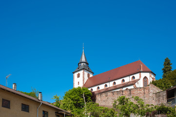 Fototapeta na wymiar Altstadt Liebfrauenkirche, Gernsbach