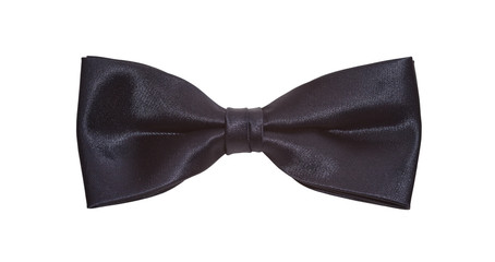 Mens black bow