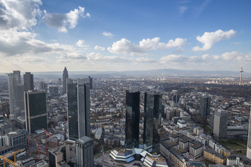 Obraz premium cityscape frankfurt am main germany