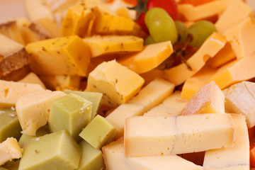 Cut cheese background