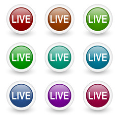 live vector icon set