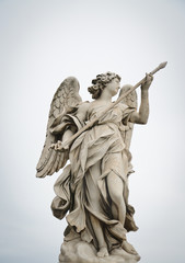 Naklejka premium Angel monument in Rome bridge