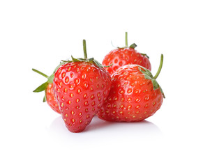 Strawberry on white background