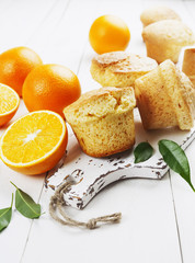 Homemade orange muffins