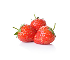 Strawberry on white background