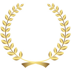gold laurel wreath