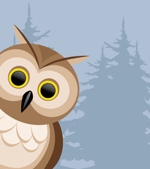 Vector illustration. Owl.