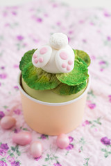 Easter bunny cupcake