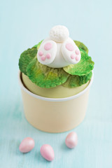 Easter bunny cupcake