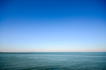 Wide angle view on seascape