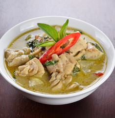 Green chicken Curry , Thai cuisine