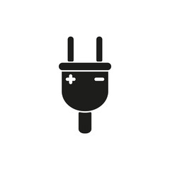 The electric plug icon. Electric Plug symbol. Flat