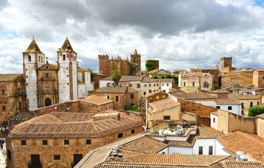 Panoramic view of Caceres, Extremadura, Spain