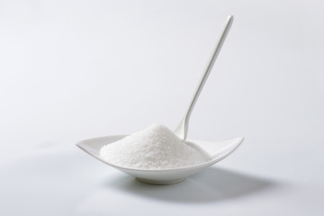 Bowl of granulated sugar