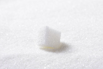White sugar cube