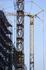 architecture, building, repair, renovation, scaffolding