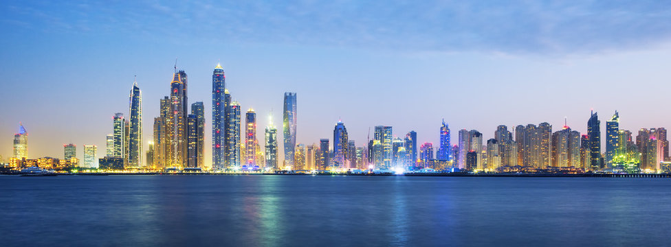 Panoramic view of Dubai