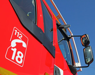 Cabine camion de pompiers