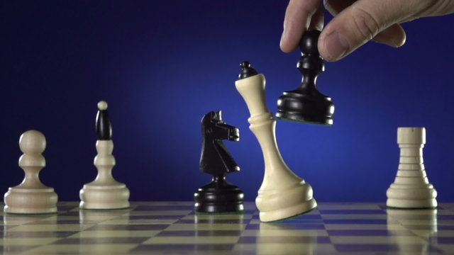 Man playing a game of chess