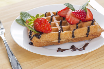 Delicious waffle
