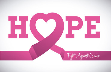 Breast cancer design, vector illustration.