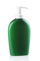 Cosmetic bottle on light background