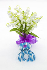 Lilies of valley as gift on March 8