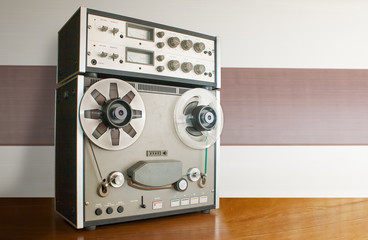 Fototapeta premium professional reel tape recorder