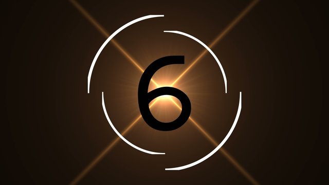 4k universal countdown leader modern scifi style
