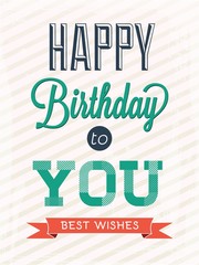 Card Happy Birthday to you - Illustration