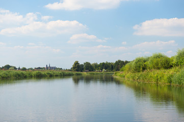 Obraz na płótnie Canvas River landscape Holland