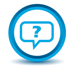 Blue question icon